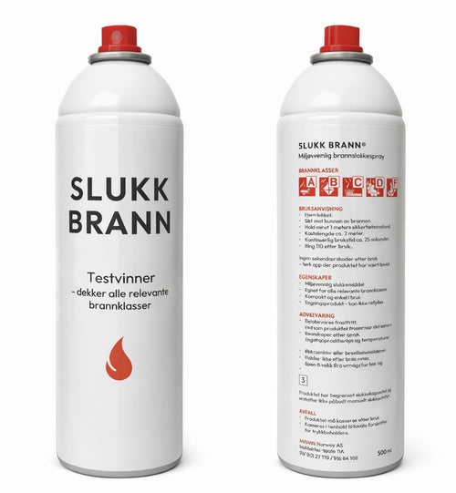 Slukkbrann 1 stk. sprayboks UTSOLGT